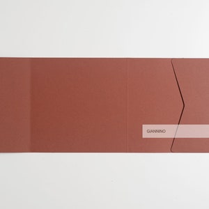 Pocket-fold envelope terracotta ,invitation  wedding envelopes, square envelope, pocket invitation, rsvp envelopes, envelopes for gift