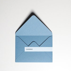 Elegante busta, blu polvere, 180 gsm, busta 5x7, busta, busta spessa, buste fatte a mano. Pronta per la spedizione