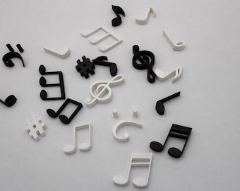 24pc Music Note Fridge Magnet Kitchen Decor
