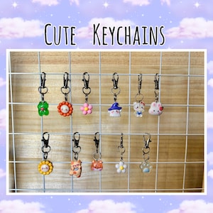 KEYCHAIN Charms, Keychains for keys, Key chain gift for friend, simple keychain, cute kawaii charm keychain, house key charm, keyring