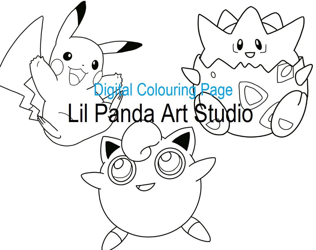 Pokémon Colouring Page for Kids Colouring for Teachers Childrens ...