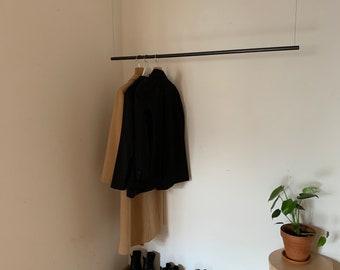 Hanging clothes rail TUBE | 40-90 cm | Hanging wardrobe | Ceiling | Steel