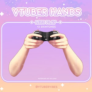 Giochiamo - Mani / Vtuber / Twitch / Youtube / Controller / Accessorio / Risorsa / Mani / Gioco / 2d