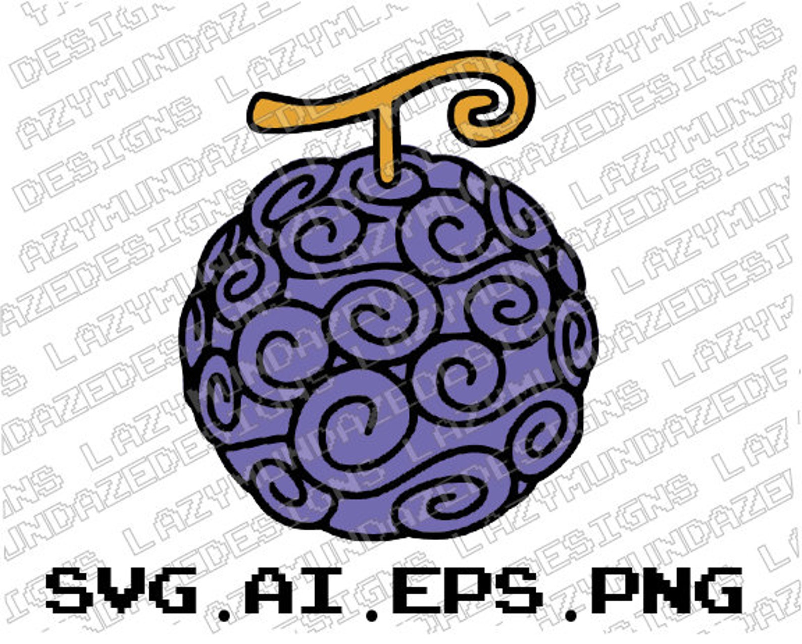 One Piece Devil Fruit SVG Anime SVG Etsy
