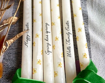 Personalised Easter Table Candles