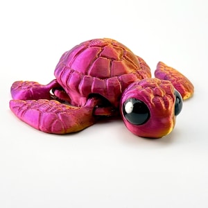Flexi Turtle IRMA – Compagnon de bureau articulé tortue imprimé en 3D
