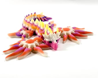 XXL Glaucus Dragon – Colour-Changing 3D Printed Dragon with Glow Effect