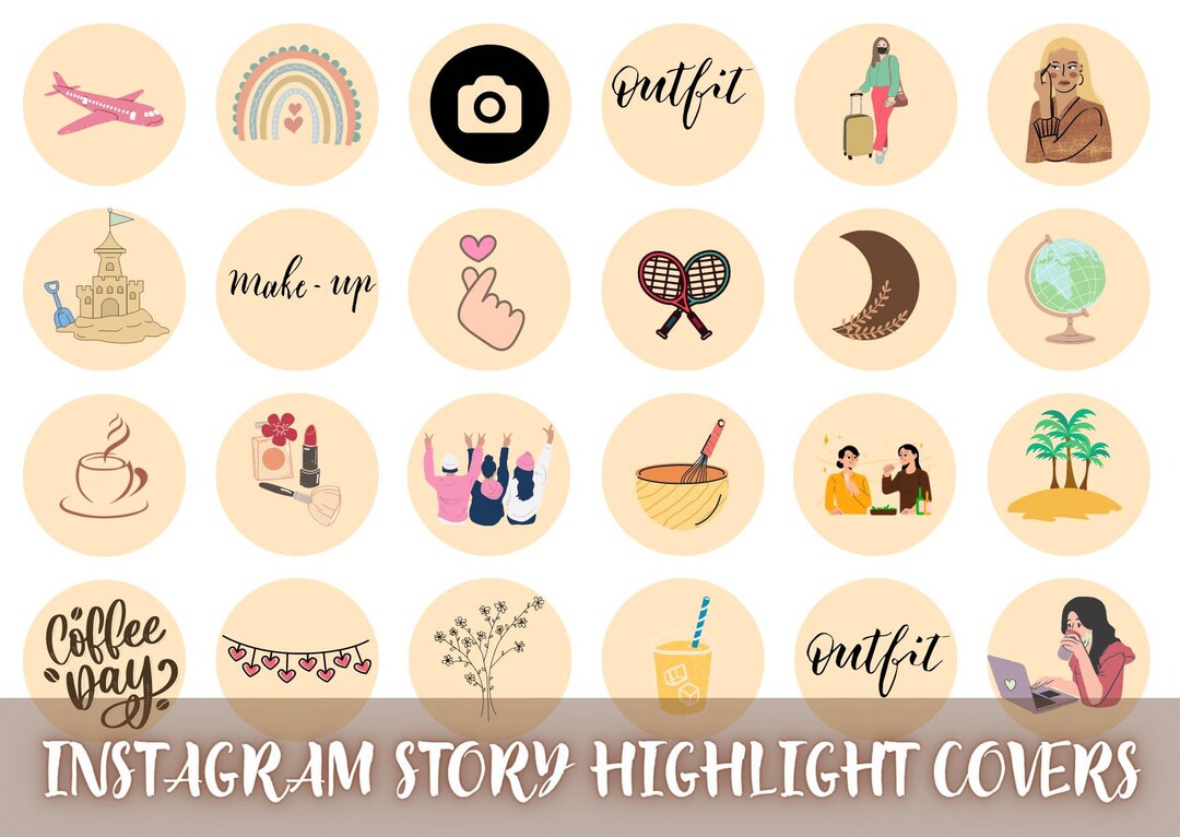 How to Make Instagram Highlight Covers. (50+ free icons!)