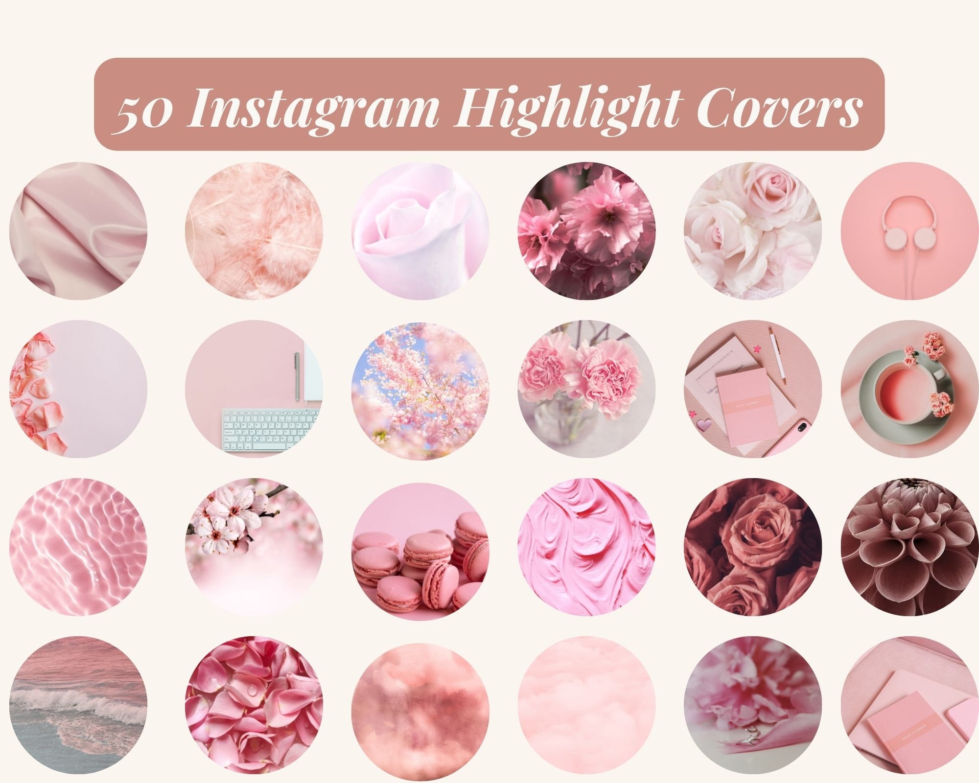 Pink glitter aesthetic Instagram highlight covers ⋆ The Aesthetic Shop