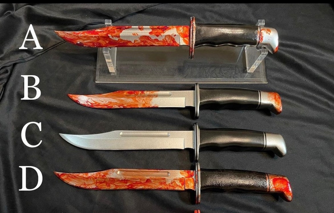 Scream Ghostface Buck 120 Realistic Plastic Screen Accurate Etsy