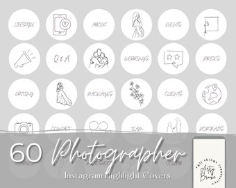 60 Fotografie Instagram Story Highlight Cover Icons | Fotograf Instagram Highlight Cover | Foto Icons | Natur | Portrait Icons