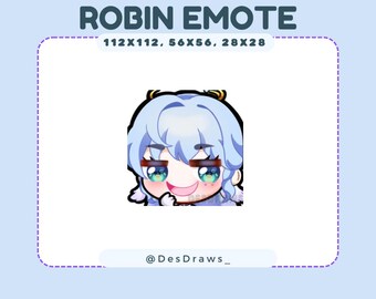 Robin Emote for Twitch, Discord, Youtube/ Honkai Emote
