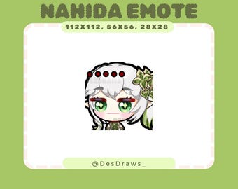 Genshin Impact Nahida Emote for Twitch, Discord, Youtube
