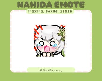 Nahida Emote for Twitch, Discord, Youtube/ Genshin Impact
