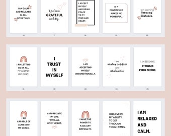 Positive Affirmation Quotes, Motivational Wall Art Prints (Digital Download)