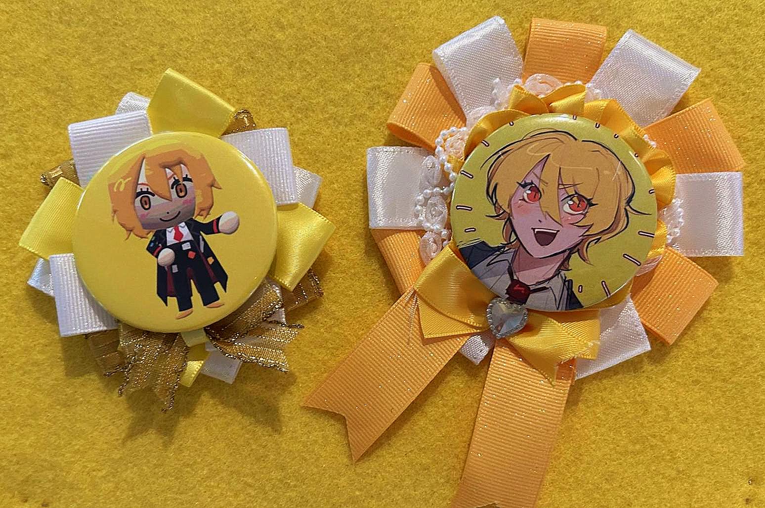 CUSTOM ROSETTE (For itabags/decoration) with insert for badge