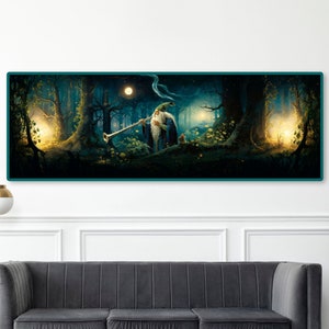Wizard Poster, Wizard Print, Wizarding Nursery Decor, Nursery Neutral, Magical Nursery Decor, Gift Art Digital Download, Art by GiftArtSmile