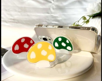 Mushroom Phone Grips | Cute Cartoon Fungi Phone Holders