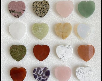 Natural Stone Heart Phone Holders | Granite/Quartz/Marble/Agate/Travertine Phone Grips