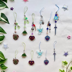 LOZ Game Mini Akrylberlock & Pärlbesatt Telefonberlock