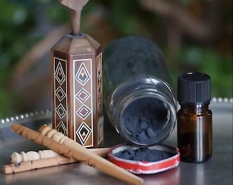 Natural Eye Powder container • vegan Makeup Face Paint • eye Liner Smudge Pot • Vegan + Organic + Cruelty Free• Arabic Style Makeup