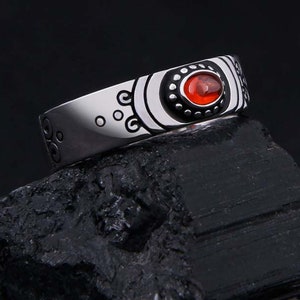 Anime Puella Magi Madoka Magica Akemi Stone Cosplay Silver Ring• Anime Ring• Cosplay Ring• 925 Sterling Silver Ring, Girls Ring gift for her