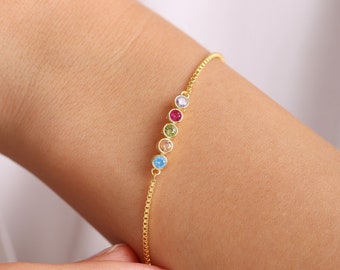 Birthstone Bracelet for your lover, Gemstone Friendship Bracelet Gift, Birthstone Bracelet for Women, Mother Day Gift, Birthstone Jewelry