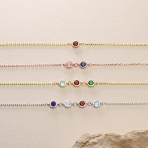 Family Birthstone Bracelet, Birthstone Bracelet for Women, Mom Jewelry, Dainty Bracelet, Personalized Gifts, Gift For Her, Birthday Gift