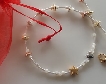 Bracelet Extensible Fait Main - Remplissage Or 14 Carats Et Argent - MinDiDesigns - Neuf Avec étiquettes
