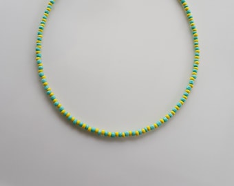 Dainty Thin Beaded Layering Necklace, Minimalist Delicate Necklace with Tiny Bead, Simple Bead Necklace Gift