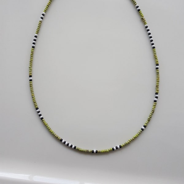 Mens Beaded Necklace, Beaded Choker, Surfer Necklace, Mens Beaded Jewelry