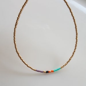 Thin Necklace, Dainty Bead Necklace, Minimalist Necklace, Beachy Necklace, Layering Necklace, Necklace for Women