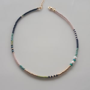Thin Miyuki Beaded Necklace: Indie Boho Choker