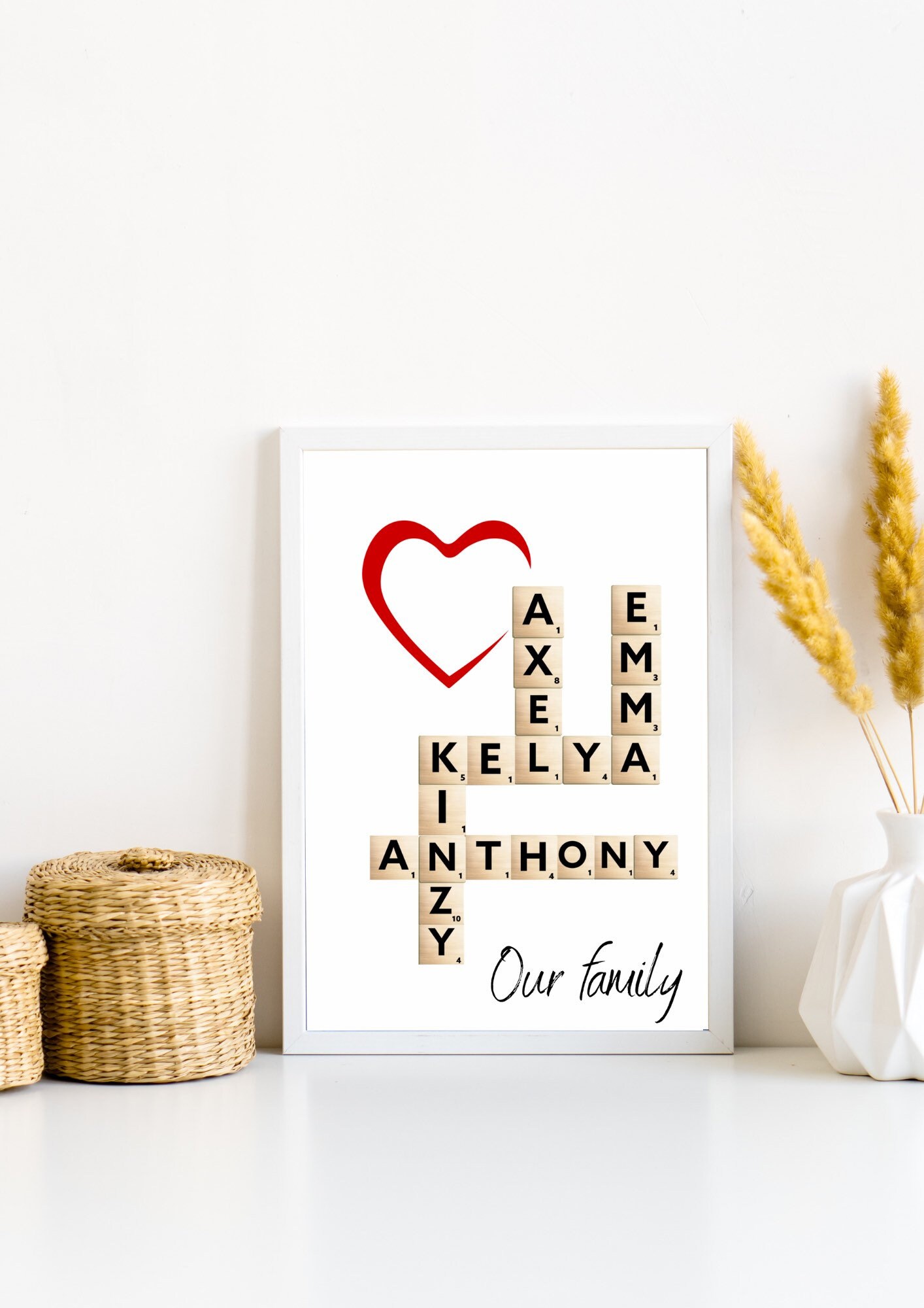 Affiche Famille Personnalisée