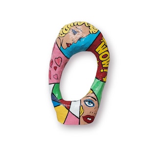 Grande scultura astratta pop art opera d'arte pezzo unico