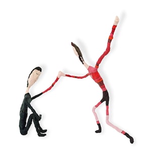 Scultura Pop Art "Get Up" Figura Unica Astratta