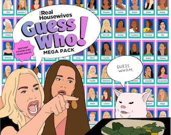 Large Box - Real Housewives Guess Who MEGA PACK! | Printable Downloads