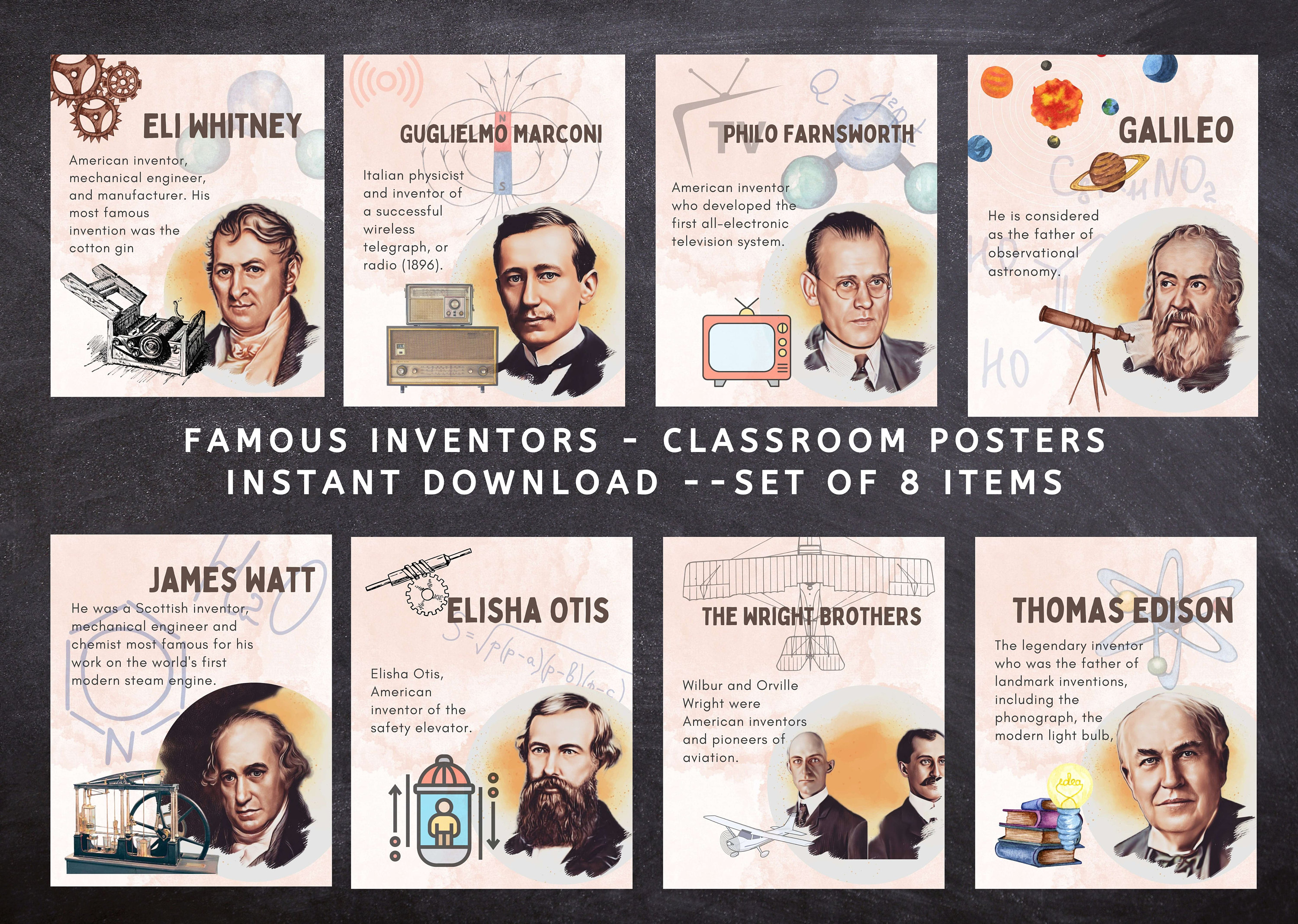 inventors and their inventions chart