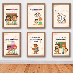 Science classroom decor set of 10 | funny science posters | science classroom | funny science teacher posters | classroom decor