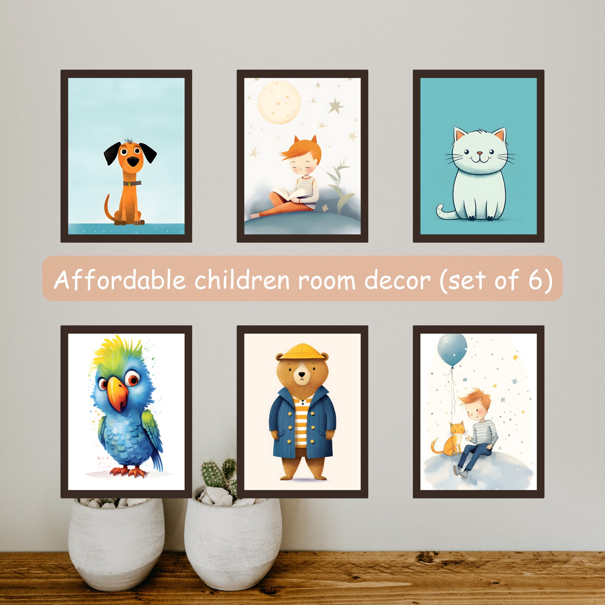 Whimsical Adventure Digital Downloads for Kids Room Decor - Instantly Transform Their Space! Set of 8 posters