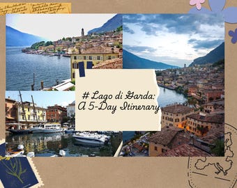 Lago di Garda 5-Day Itinerary: Printable Italy Trip Planner (Digital Download)