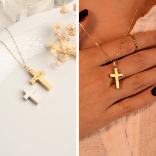 14K 18K Solid Gold Heart Cremation Urn Necklace Custom Heart Etsy