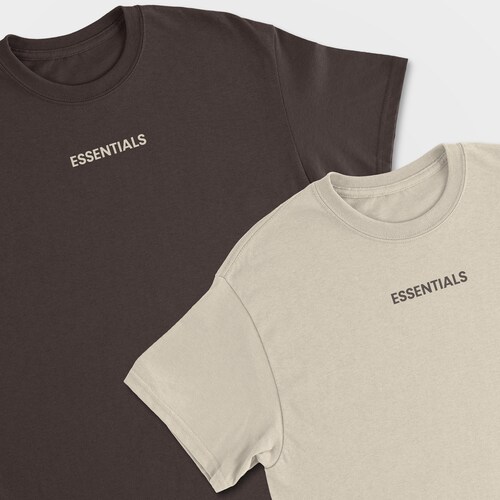 essentials beige t shirt