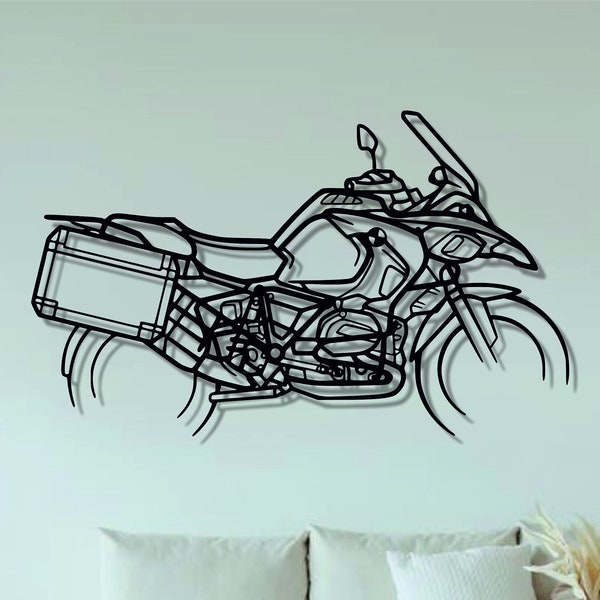 Motorcycle Silhouette Wall Art - Etsy