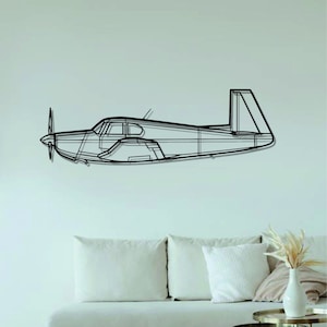 M20E Airplanes  Metal Wall Art  | Airplanes Wall Art | Airplanes Home Decor l Gift Metal Decor l Minimalist Decor