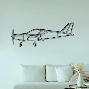 Bristell Airplanes  Metal Wall Art  | Airplanes Wall Art | Airplanes Home Decor l Gift Metal Decor l Minimalist Decor