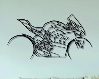 Motor  Metal Wall Art | Motorcycle Silhouette Wall Decor | Custom Motorcycle Wall Art | Metal Wall Decor | Gift Decor