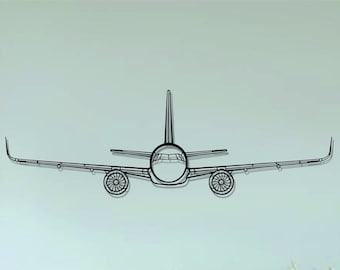 A321 Airplanes  Metal Wall Art  | Airplanes Wall Art | Airplanes Home Decor l Gift Metal Decor l Minimalist Decor