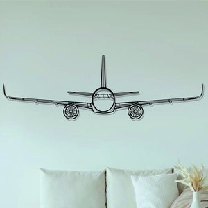 A321  Aircraft Silhouette Metal Wall Art, Airplane Silhouette Wall Decor, Custom Aircraft Wall Art, Metal Wall Decor,Helicopter,gift