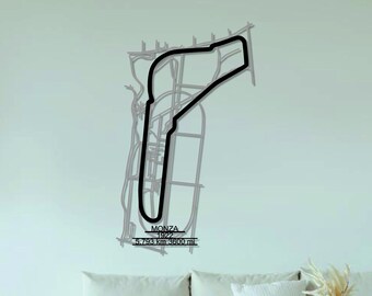 Monza Circuit i metall - väggkonst